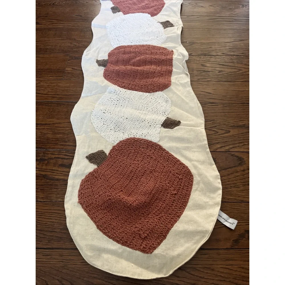 Table Runner Hand Crochet By Cupcake And Cashmere At Home- Pumpkin 14